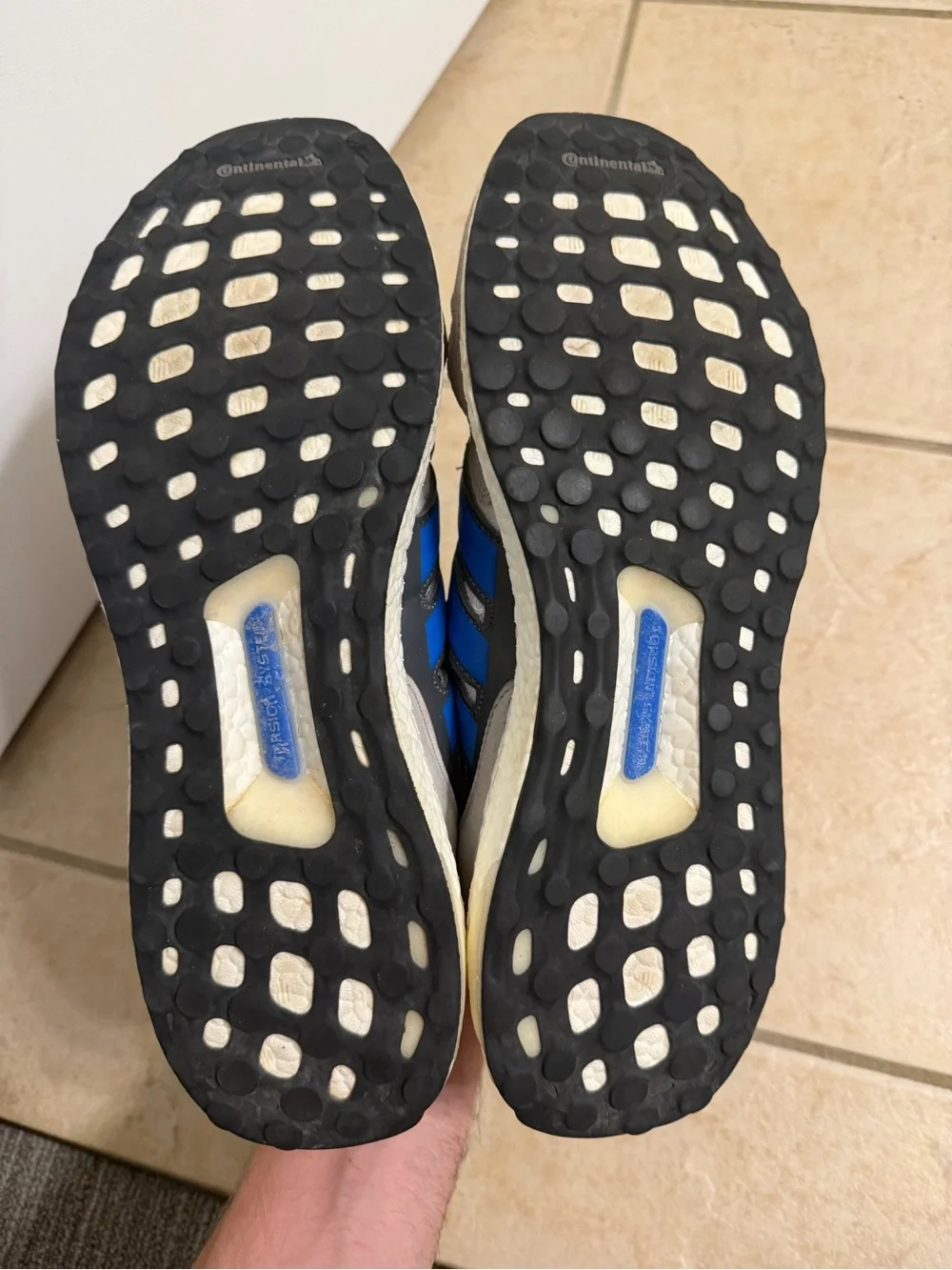 adidas Ultra Boost Shoes in White, Blue, Gray